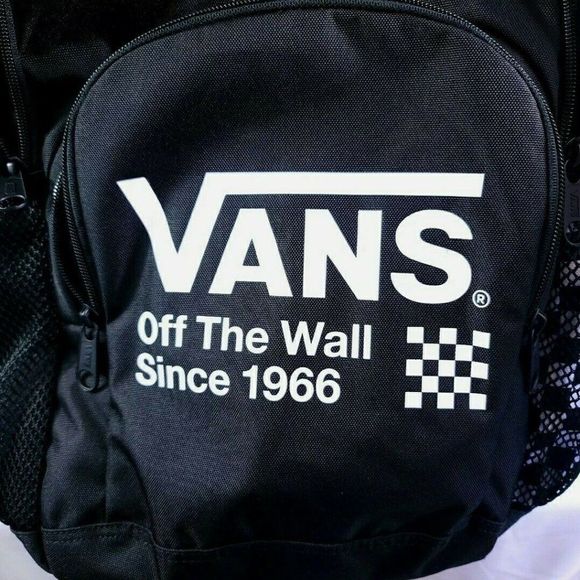 Vans Alumni Pack 3 Black/White Check board Unisex Backpack - Picture 6 of 10